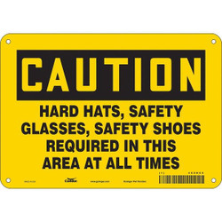 Condor Safety Sign,7 inx10 in,Polyethylene 468N66