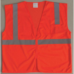 Condor U-Block Vest, Class2 Orange/Red, 5XL 53YK90