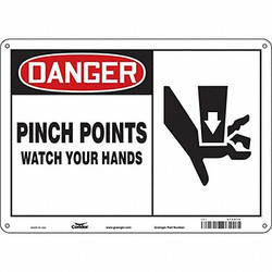 Condor Safety Sign,10 in x 14 in,Polyethylene  475D14