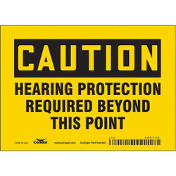 Condor Safety Sign,5 inx7 in,Vinyl 465Y99