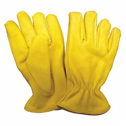 Condor Leather Gloves,Yellow,L,PR 48WU06