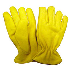 Condor Leather Gloves,Yellow,M,PR 48WU05