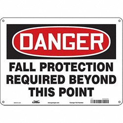 Condor Safety Sign,10 inx14 in,Aluminum 465A25