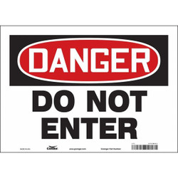 Condor Safety Sign,10 inx14 in,Vinyl 472M83