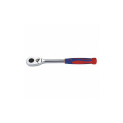 Westward Hand Ratchet, 6 3/4 in, Chrome, 1/4 in 54RY23
