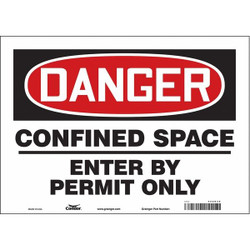 Condor Safety Sign,10 inx14 in,Vinyl 465K49