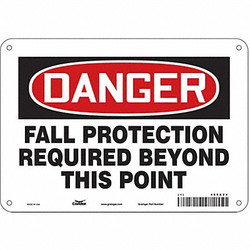 Condor Safety Sign,7 in x 10 in,Aluminum  465A24