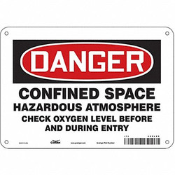 Condor Safety Sign,7 inx10 in,Polyethylene 465L25