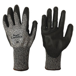 Condor PR,Cut-Resistant Gloves,PU, M/8 21AH69