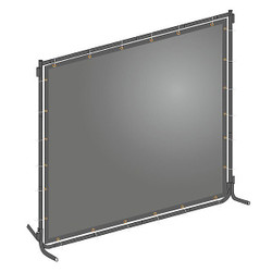 Manufacturer Varies Welding Screen, 6 ft H, 6 ft W, Gray 22RN75