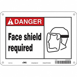 Condor Safety Sign,7 in x 10 in,Aluminum 466X89