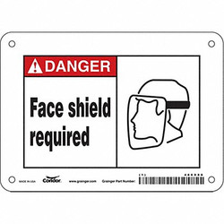 Condor Safety Sign,5 in x 7 in,Aluminum 466X88