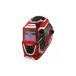 Westward Auto Dark Weld Helmet,4,9-13,Red/Blk/Wht 22XX43