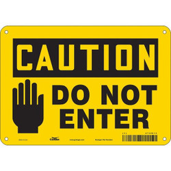 Condor Safety Sign,7 in x 10 in,Aluminum 472K13