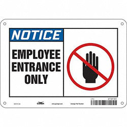 Condor Safety Sign,7 in x 10 in,Aluminum 472F29