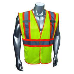 Condor High Visibility Vest,Yellow/Green,L/XL 53YN50