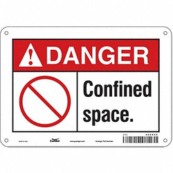 Condor Safety Sign,7 in x 10 in,Aluminum 465H46