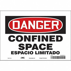 Condor Safety Sign,7 inx10 in,Vinyl 465N13