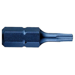 Westward Insert Bit,SAE,1/4",Hex,T10,1",PK5 40L604