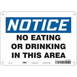 Condor Safety Sign,7 in x 10 in,Polyethylene 468K38