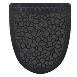 Tough Guy Urinal Mat,Black,Unscented,20 3/8 in,PK6 49EV64