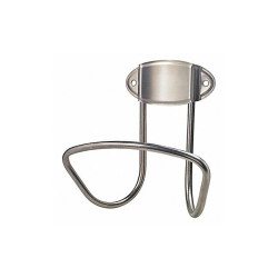 Westward Garden Hose Hanger,SS,11 in W,Silver 48PG05