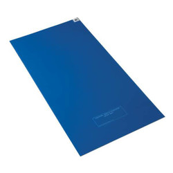 Condor Tacky Mat,Blue,18 x 45 In,PK4 6GPY9