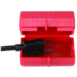 Condor Plug Lockout,Red,Plastic,1 Padlock 48KV17