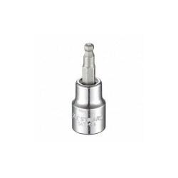 Westward Socket Bit, Steel, 3/8 in, TpSz 3/16 in  54TM44