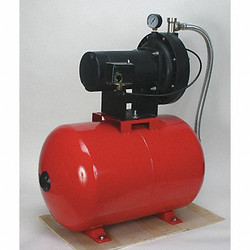 Dayton Jet Pump System,3/4 HP,17.0 gal. tank 4HFA4