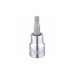 Westward Socket Bit, Steel, 3/8 in, TpSz 3/16 in 53YV79
