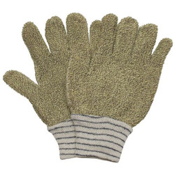 Condor Heat-Resistant Gloves,S,Brown/Yellow,PR 5MPK5