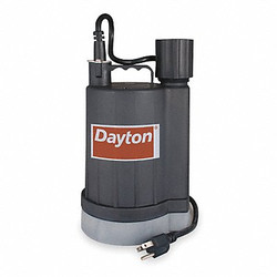 Dayton Plug-In Utility Pump, 1/4 HP, 120VAC 2VAN7