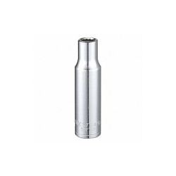 Westward Socket, Steel, Chrome, 10 mm 53YV40