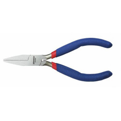 Westward Flat Nose Plier,5" L,Serrated  53JX09