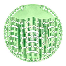 Tough Guy Urinal Screen,Round,Green,52 g,PK10 3EEF3