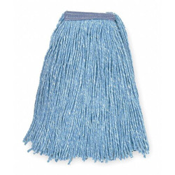Tough Guy Wet Mop,Blue,Cotton 1TYR7