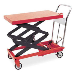 Dayton Scissor Lift Cart,800 lb.,Steel,Fixed 3KR47