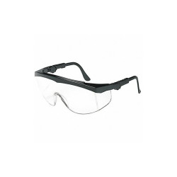 Condor SafetyGlasses,Clear,ScratchResistant,Blk 1VW22