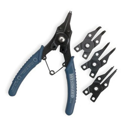 Westward Retaining Ring Plier Set,45,90 Deg,4 pc 4YP48