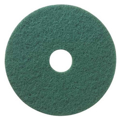 Tough Guy Scrubbing Pad,12 in Dia,Green,PK5 402W27