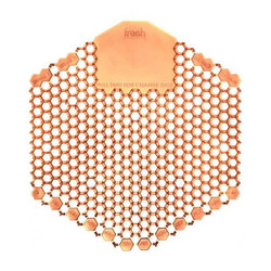 Tough Guy Urinal Screen,Hexagon,Orange,58 g,PK10 36WE50