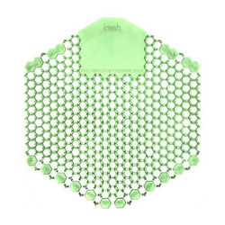Tough Guy Urinal Screen,Hexagon,Green,58 g,PK10 36WE52