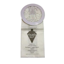 Tough Guy Vacuum Bag,Paper,2-Ply,Reusable,PK10 3ZJH7