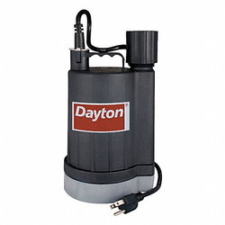 Dayton Plug-In Utility Pump, 1/4 HP, 120VAC 40GT80