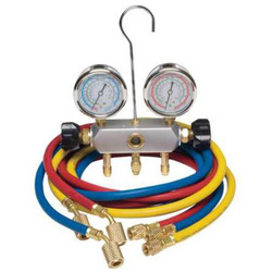 Dayton Manifold Gauge Set, 2 Valve,3 Hoses  4PDF9