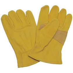 Condor Leather Gloves,Yellow,L,PR 5NGN9