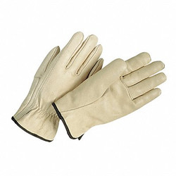 Condor Leather Gloves,Beige,L,PR 3ZL50
