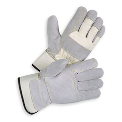 Condor Leather Gloves,Gray,L,PR 4JF93