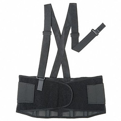 Condor Back Support w/Stay,Black,Polyester,S  6T562